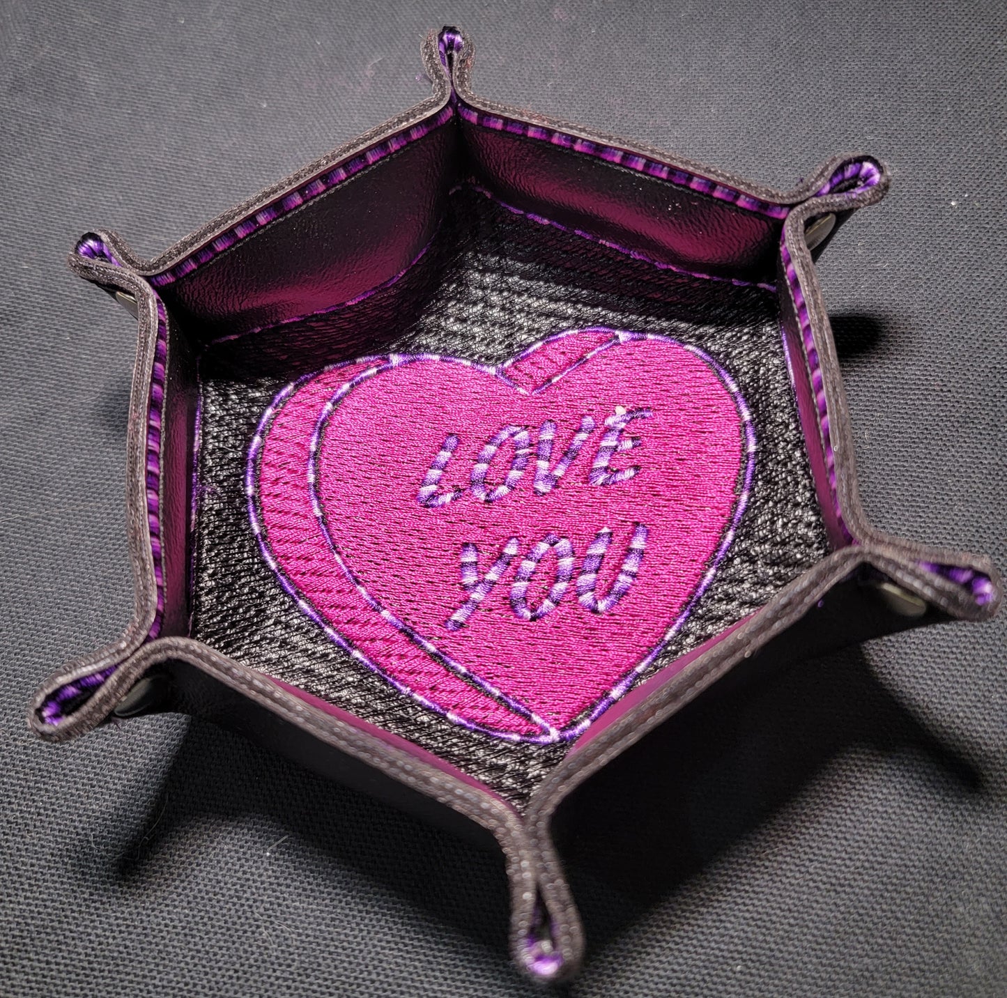 Love You Candy Heart Trinket/Dice Dish