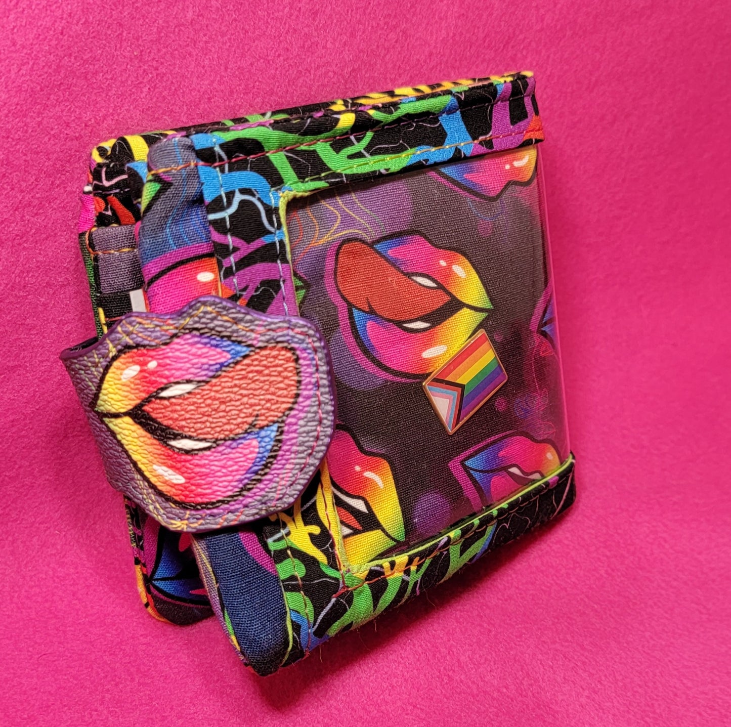 ITA Rainbow Lips Bifold Wallet Scary Terri s Crafts