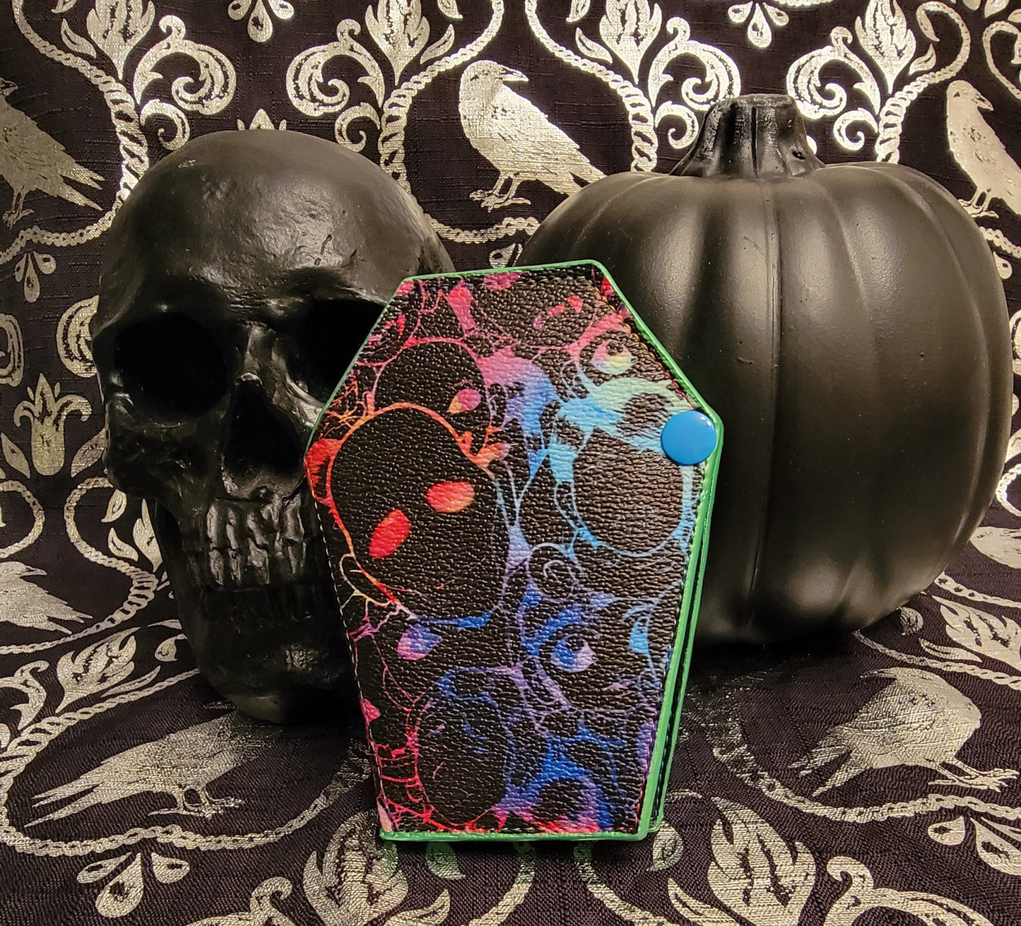 Rainbow Zombie Coffin Wallet