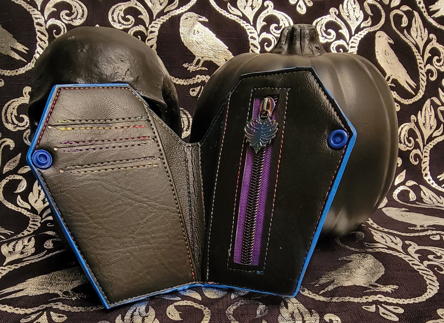 Rainbow Zombie Coffin Wallet