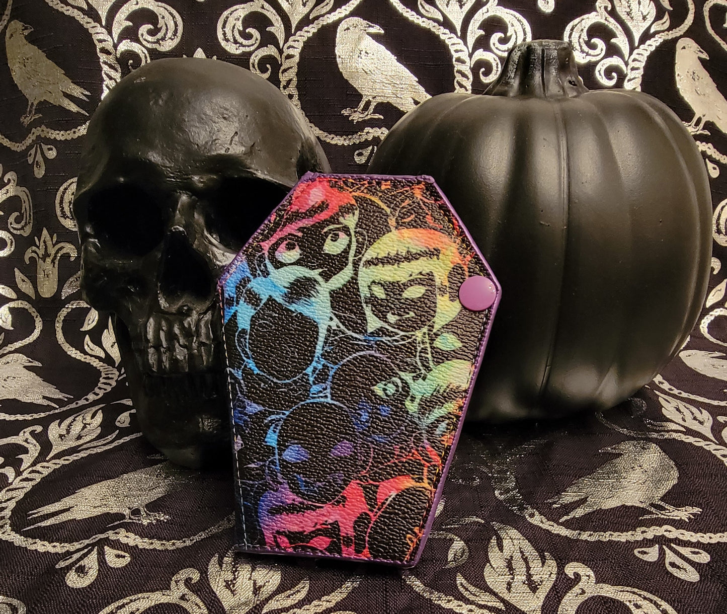 Rainbow Zombie Coffin Wallet