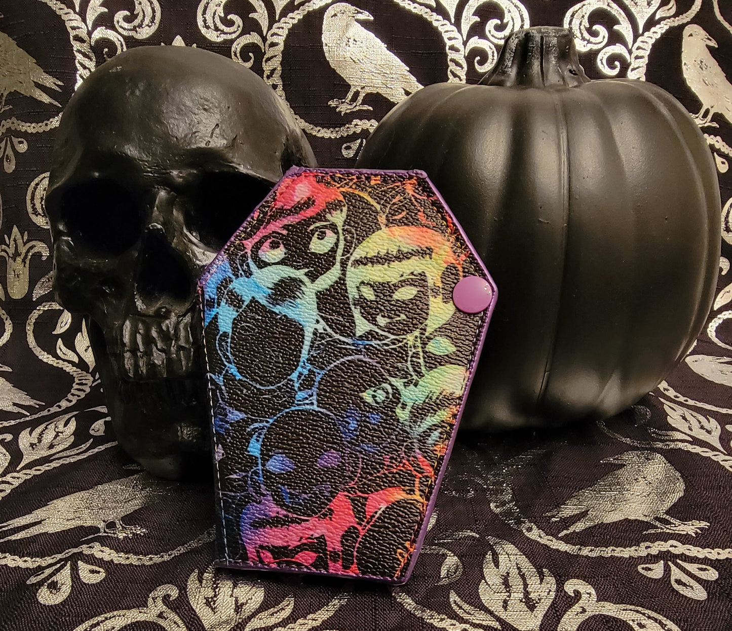 Rainbow Zombie Coffin Wallet