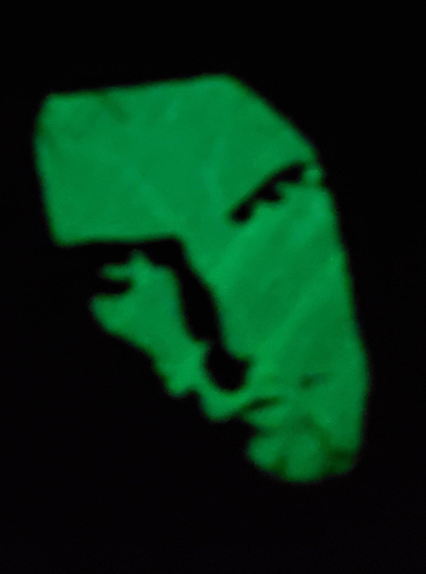 Type O Negative Embroidery sign wall hanging. Peter Steele portrait framed in Thorns. GLOW in the dark