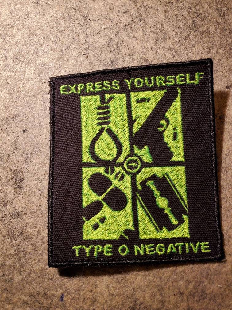 Type O Negative inspired patch Express Yourself