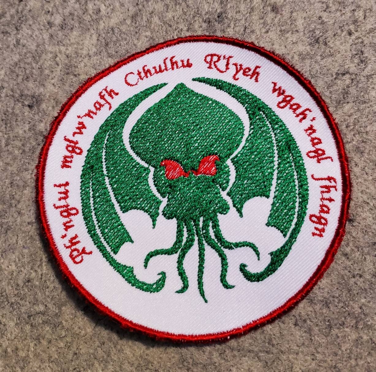 Cthuhlu Embroidery Patch