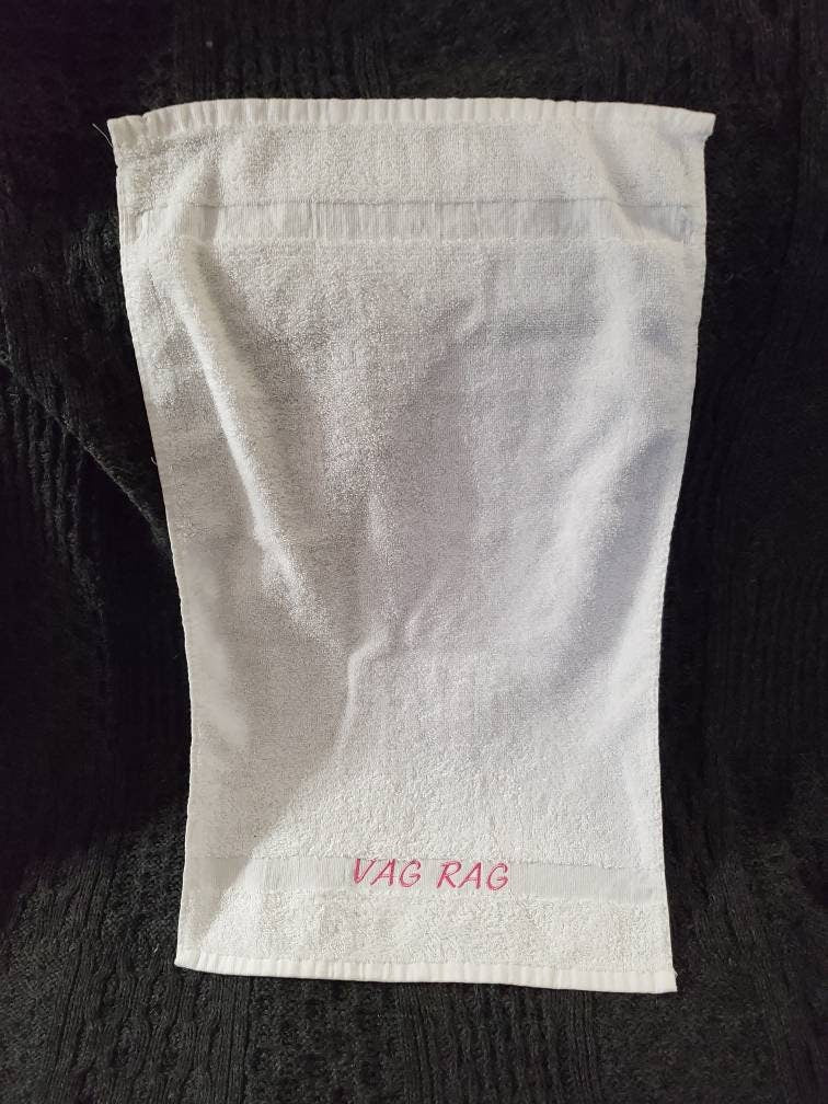 His or Her's or Their's Embroidered After Sex Novelty Hand Towels