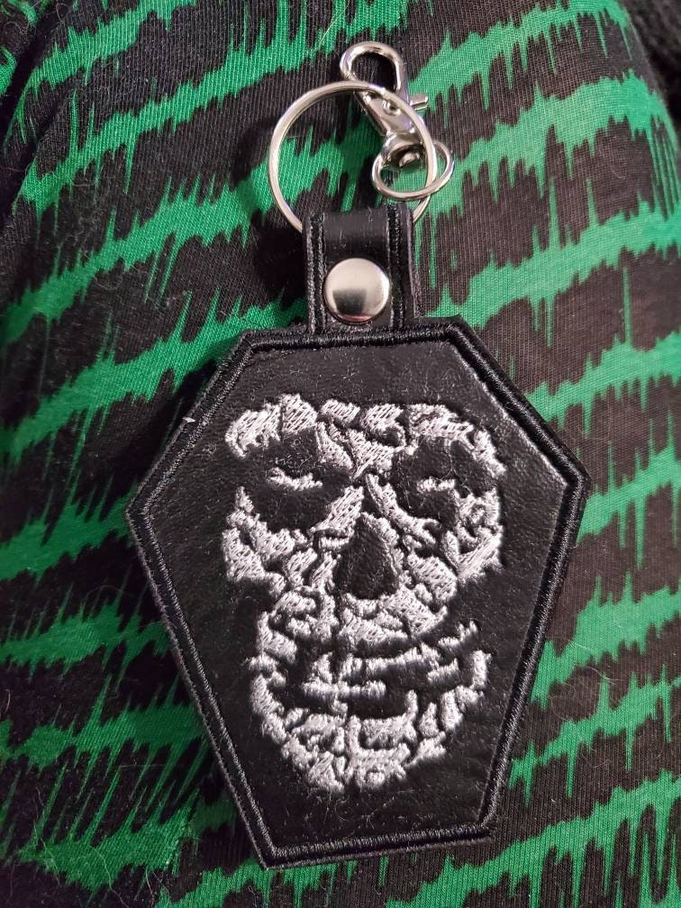 Misfits inspired Kitty Coffin Keychain