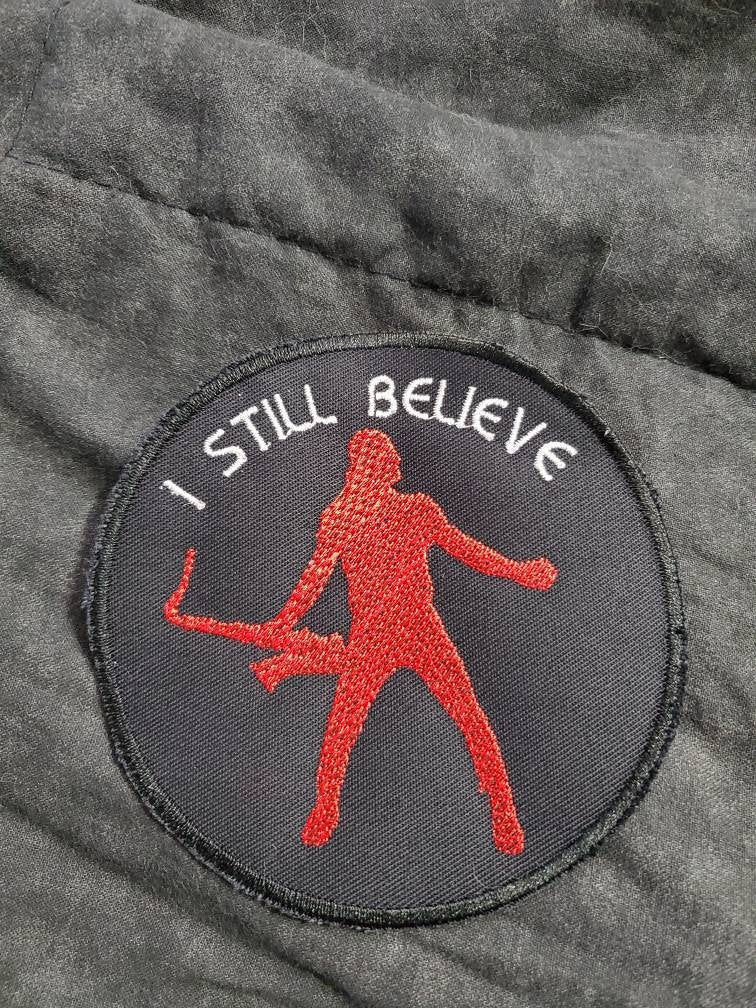 Lost Boys inspired I Still Believe Patch with Sexy Sax Man 4" Embroidery Patch