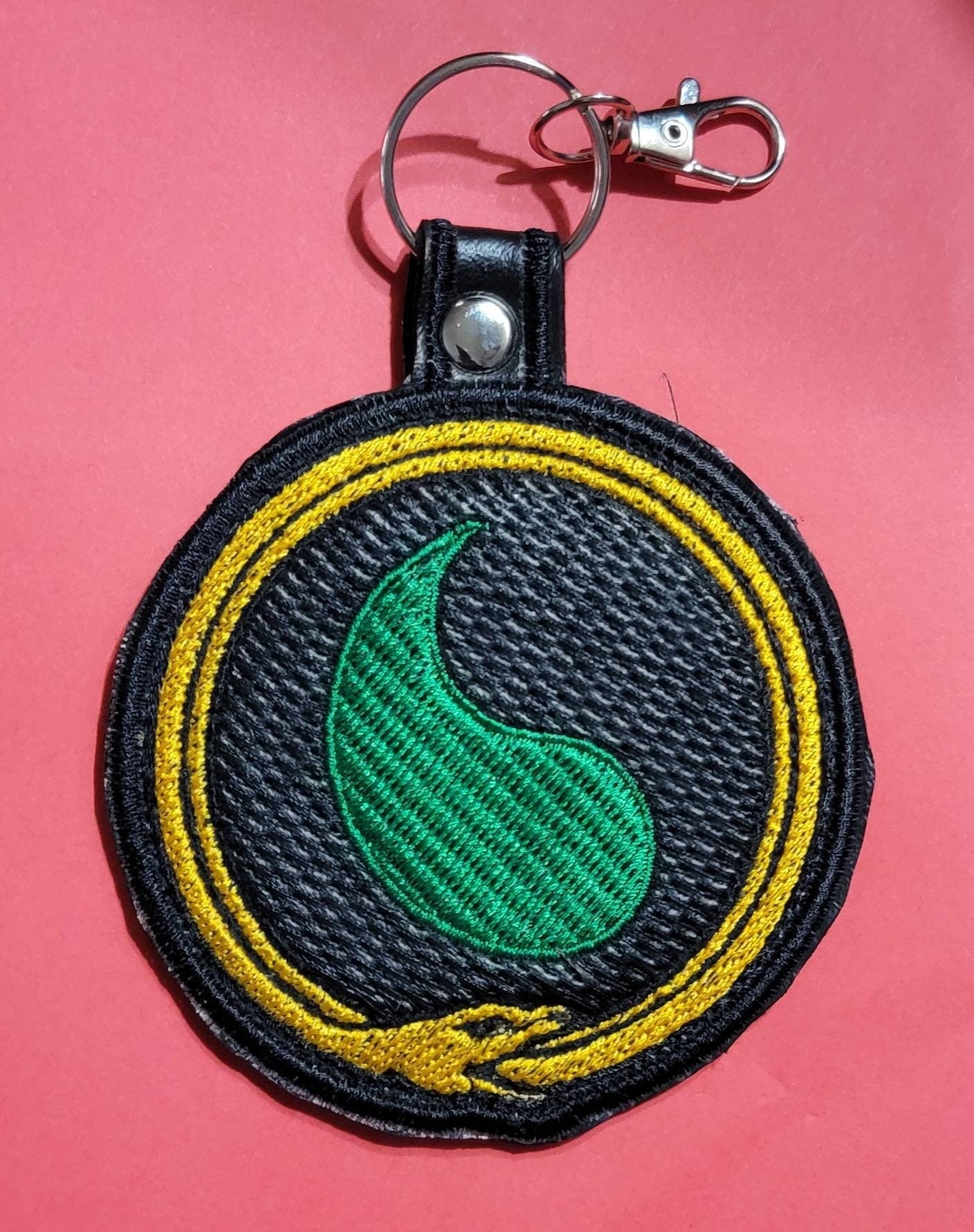 Great Serpent and Flame of Tar Valon (multiple versions available) Wheel of Time inspired keychain